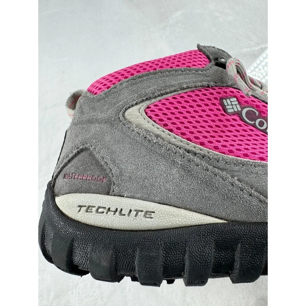 Columbia Access Point Hiking Boots Womens 5 Pink Multi Waterproof Techlite Shoes